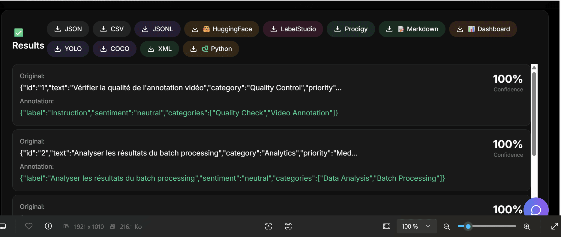 AnnotateAI Export Formats - 12 Professional Formats